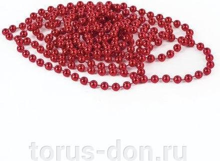 

Елочная игрушка Золотая сказка Бусы d-7.5mm l-2.7m Red [591137], Бусы d-7.5mm l-2.7m