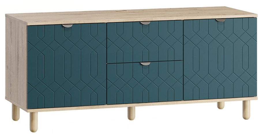 

ТВ-тумба Woodcraft Теджонс Time Deco Aquamarine, Теджонс Time