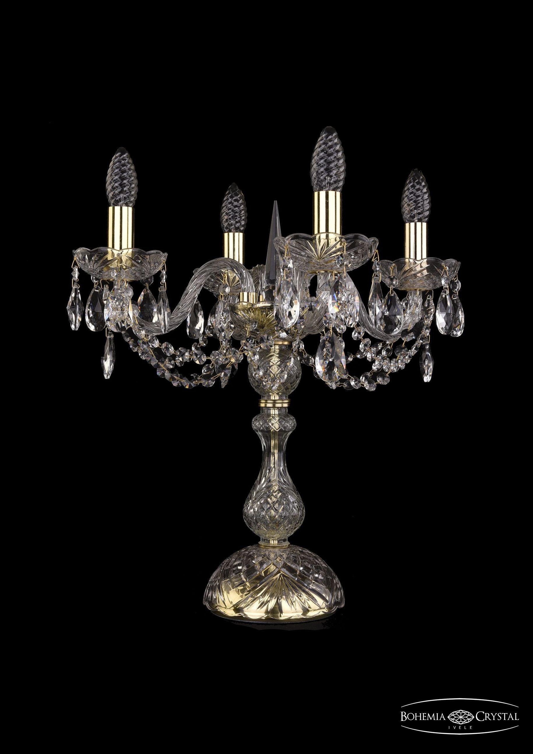 

Подвесная люстра Bohemia Ivele Crystal 1402L/4/141-47/G, Настольная лампа Bohemia Ivele Crystal 1402L/4/141-47/G