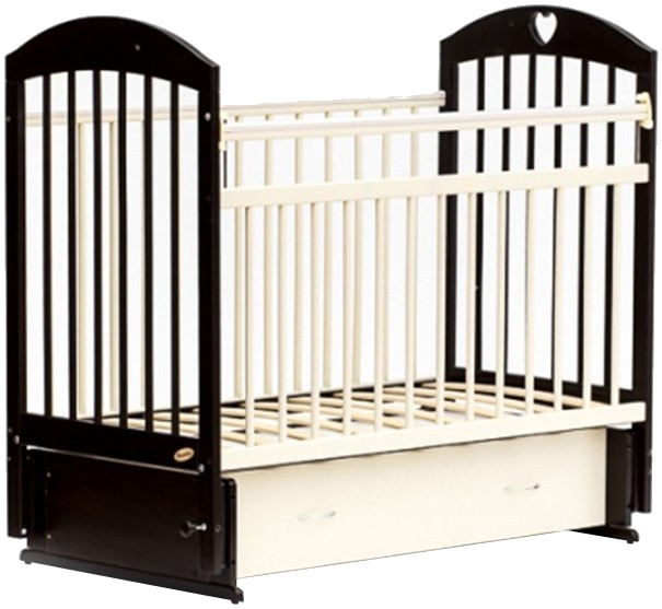 

Детская кроватка Bambini Comfort М 01.10.19 темный орех/слоновая кость