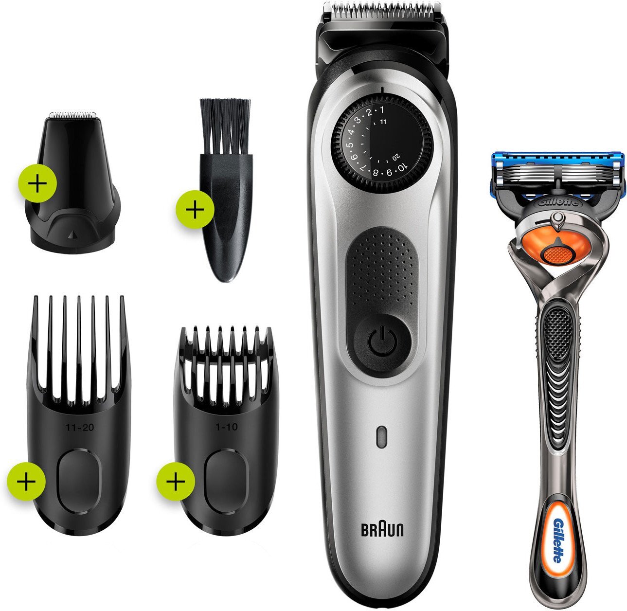 

Машинка для стрижки волос Braun BT5260+GIL FUS PrGl Flb Бр+2кас 5542 [4210201283546], Электрический триммер Braun BT5260+GIL FUS PrGl Flb Бр+2кас