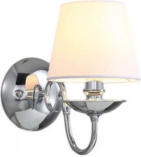 

Бра NEWPORT L28*H28*SP16 cm E14 1*40W Chrome Shade white [21001/A], Бра NEWPORT 21001/A