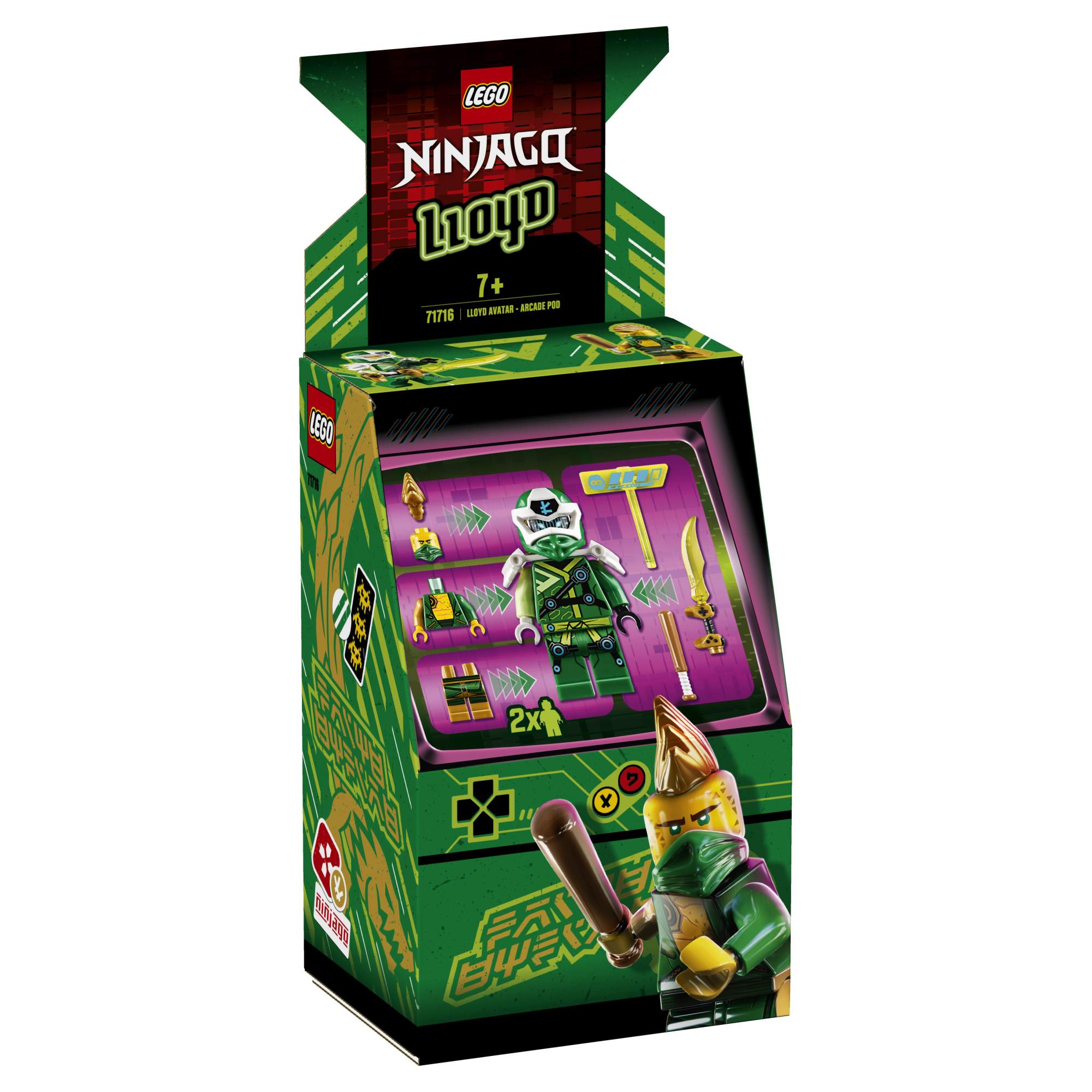 

Конструктор LEGO NINJAGO Игровой автомат Ллойда [71716], NINJAGO Игровой автомат Ллойда