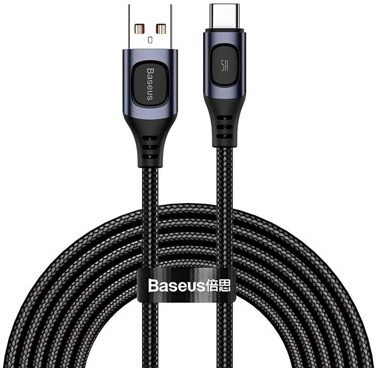 

Кабель для компьютера Baseus CATSS-B0G, Кабель Baseus CATSS-B0G Flash Multiple Fast Charge Protocols Convertible Fast Charging Cable USB to Type-C 5A 2m Gray / Baseus Flash Multiple Fast Charge Protocols Convertible Fast Charging Cable USB For Type-C 5A 2