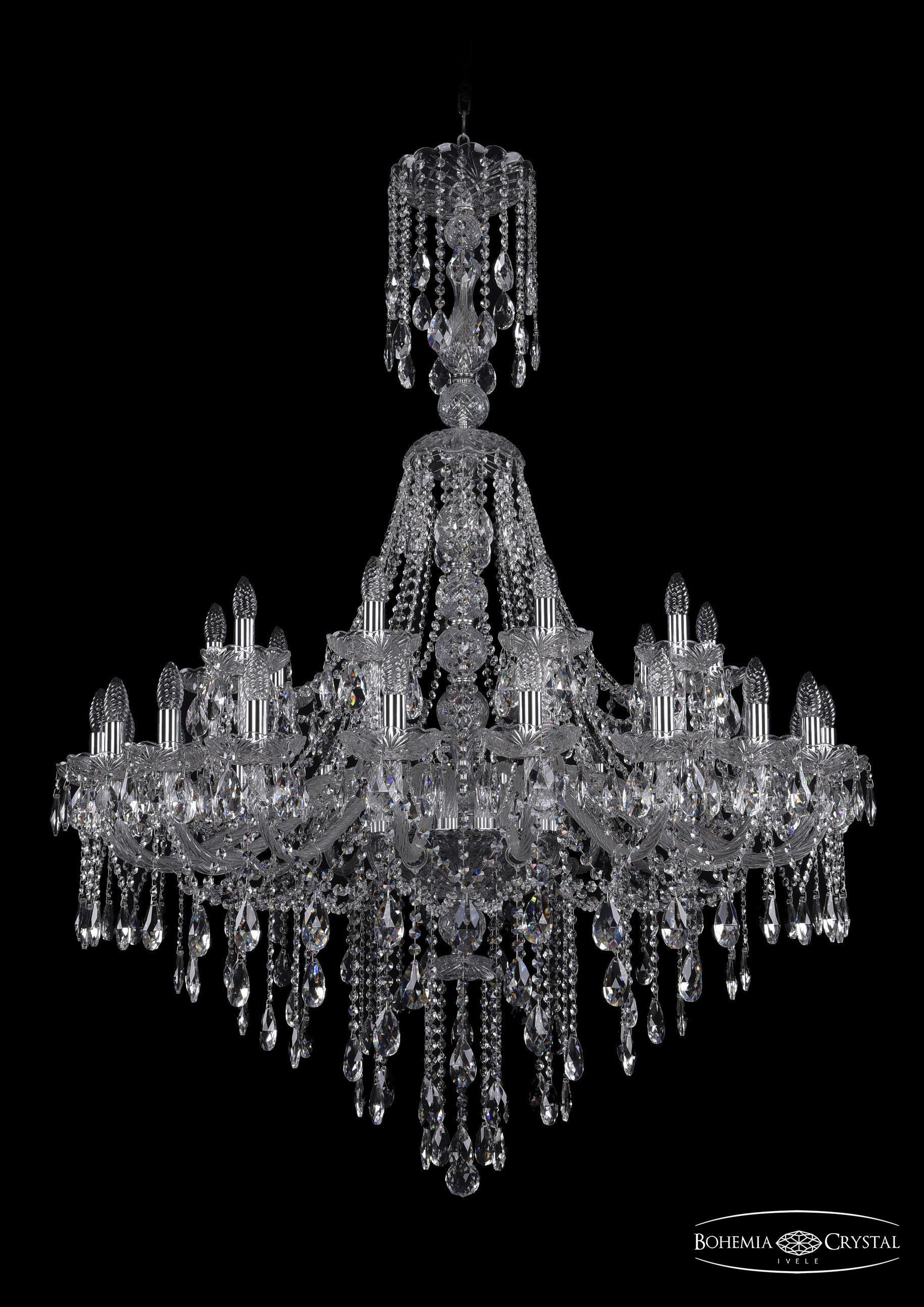 

Подвесная люстра Bohemia Ivele Crystal 1415/20+10/400/XL-154/Ni