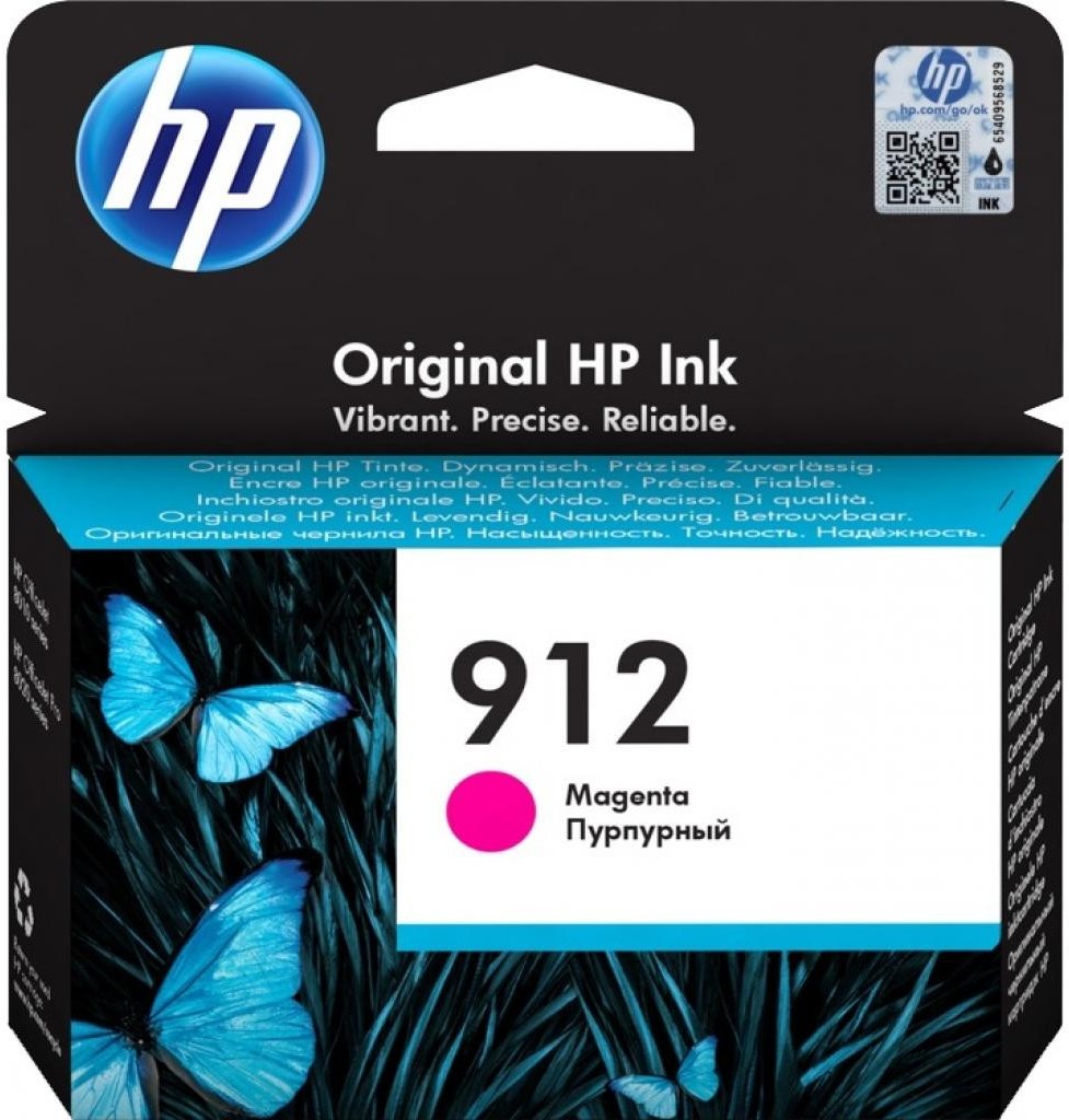 

Струйный картридж HP 912 для OfficeJet 801x/802x пурпурный [3YL78AE], Струйный картридж HP 912 для OfficeJet 801x/802x 3YL78AE пурпурный