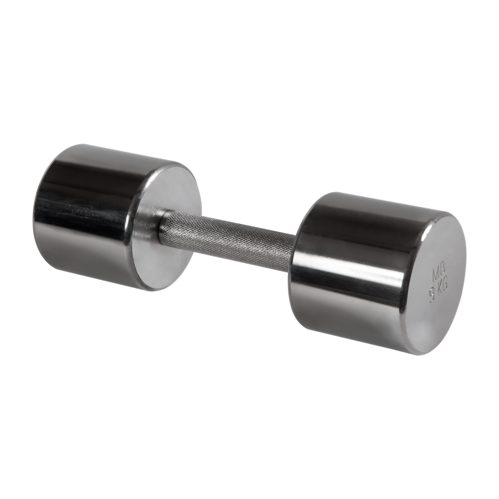 

Гантель хромированная MB Barbell 9 кг [MB-FitM-9], хромированная 9 кг