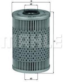 

Фильтр масляной Knecht/Mahle OX41D, OX41D