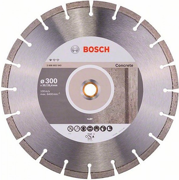 

Алмазный диск Bosch Standard for Concrete 300-20/25.4 [2.608.602.543], Алмазный диск Bosch Standard for Concrete 300-20/25.4 2.608.602.543