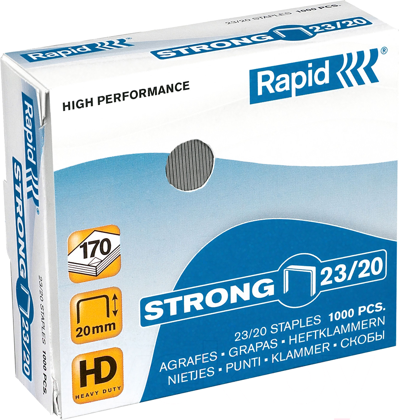 

Скобы для степлера Rapid Strong 23/20 1M / 24870400, Скобы Rapid Strong 23/20 1M 24870400