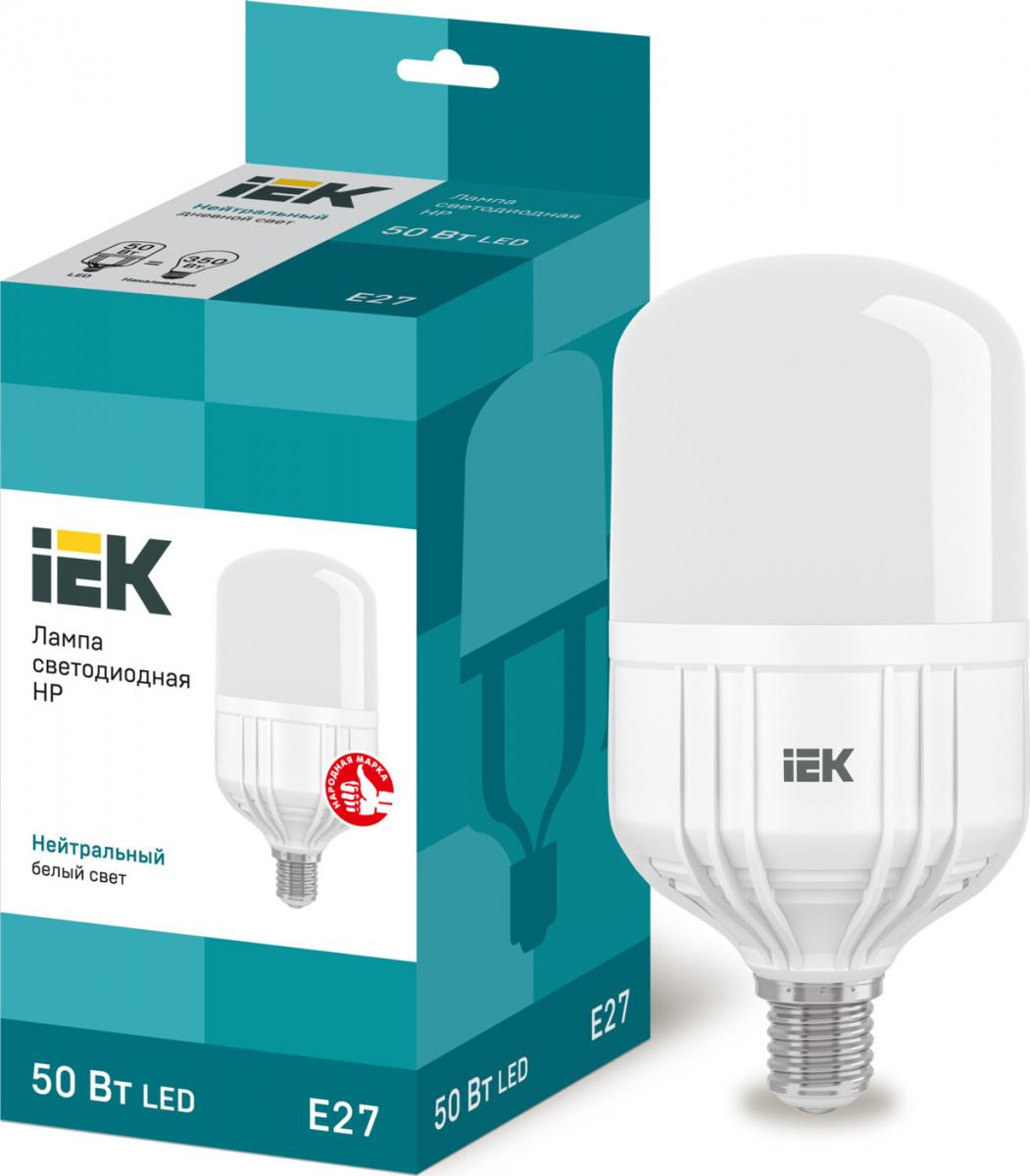 

Светодиодная лампа IEK LLE-HP-50-230-40-E27