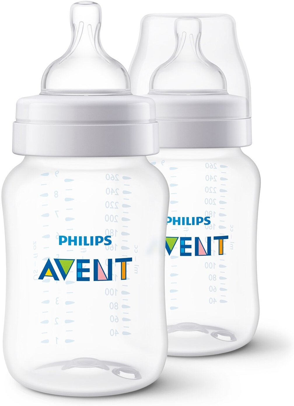 

Бутылочка для кормления Philips AVENT Anti-colic 260 2 шт [SCF813/27], Бутылочка для кормления Philips AVENT Anti-colic 260 2 шт SCF813/27
