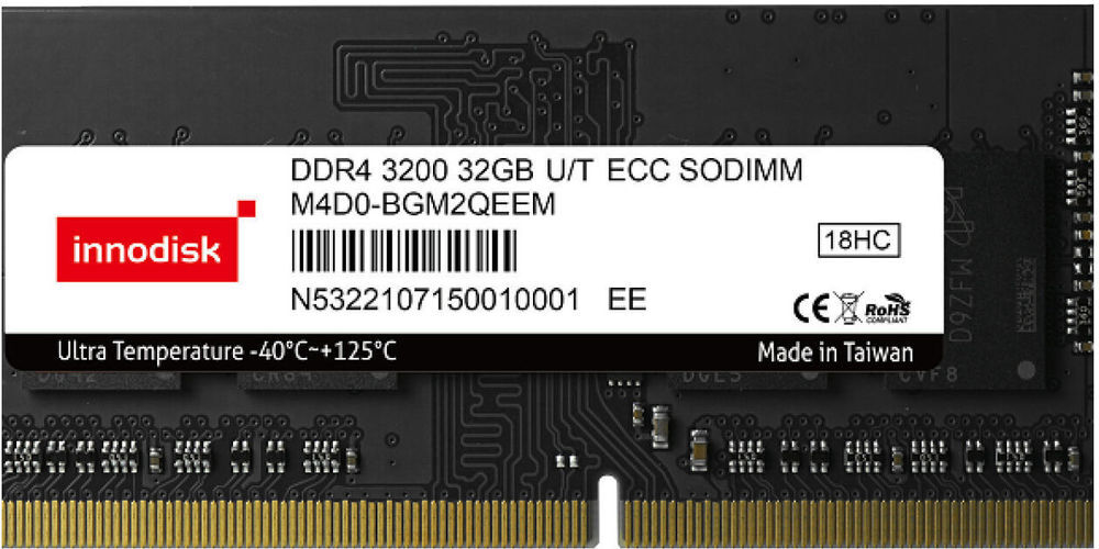 

Оперативная память Innodisk 32GB DDR4 SODIMM PC4-25600 (M4D0-BGM2QEEM)