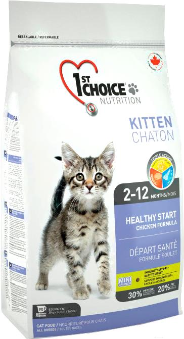 

Корм для кошек 1st Choice Kitten Healthy Start Chichen 10кг, Kitten Healthy Start Chichen 10кг