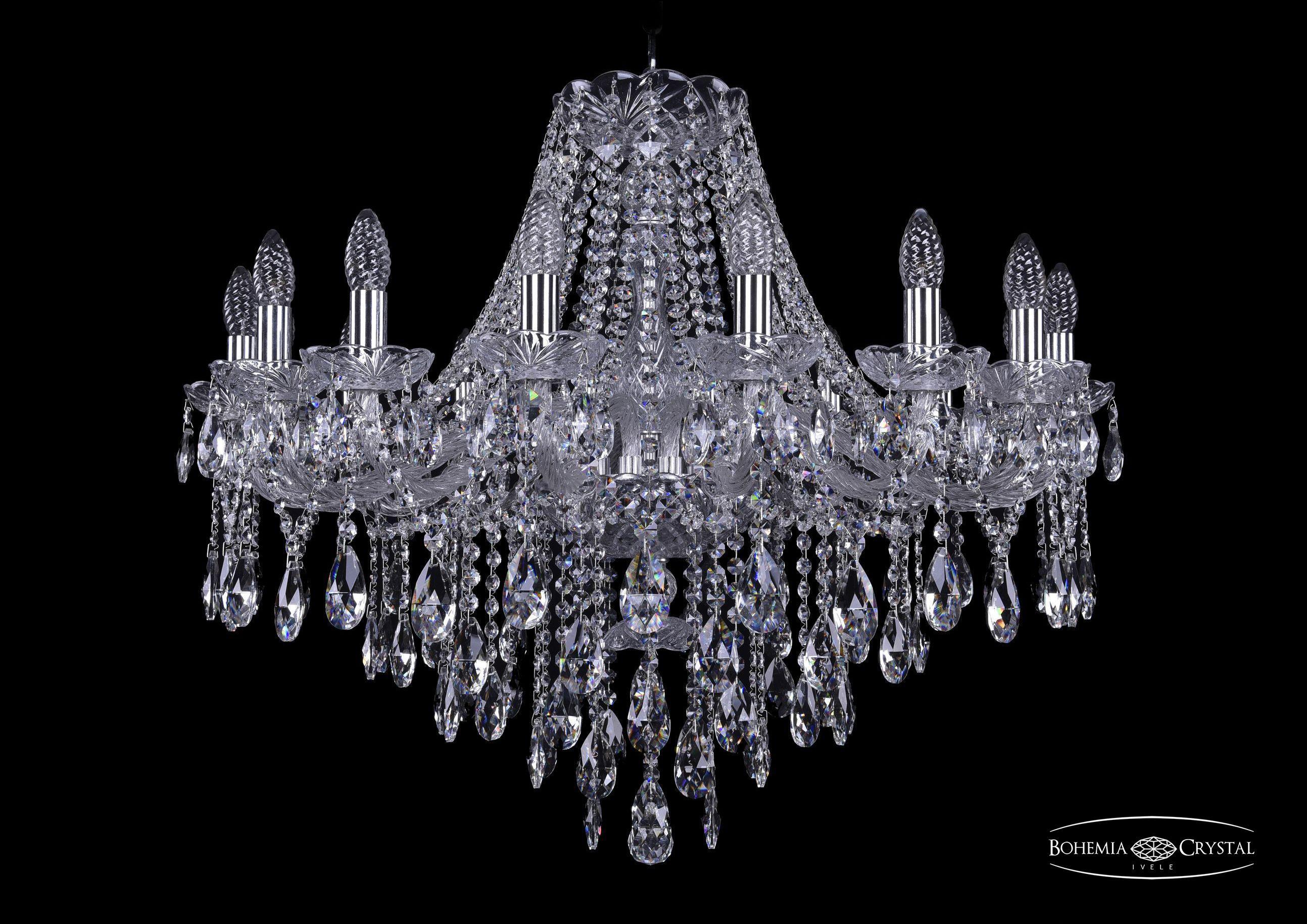 

Подвесная люстра Bohemia Ivele Crystal 1415/16/300/Ni