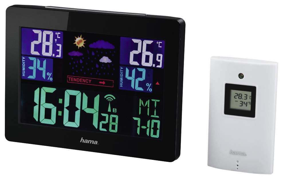 

Метеостанция Hama Color EWS-1400 H-136259 черный [00136259], Color EWS-1400 H-136259