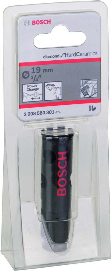 

Алмазная коронка Bosch d 19мм гранит [2.608.580.301], d 19мм гранит
