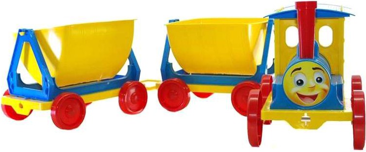 

Игрушка Doloni Toys Поезд с двумя прицепами [013118/1], Игрушка Doloni Toys Поезд с двумя прицепами 013118/1