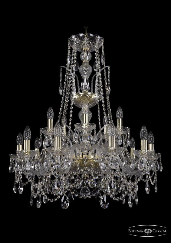 

Подвесная люстра Bohemia Ivele Crystal 1411/10+5/240/XL-86/G