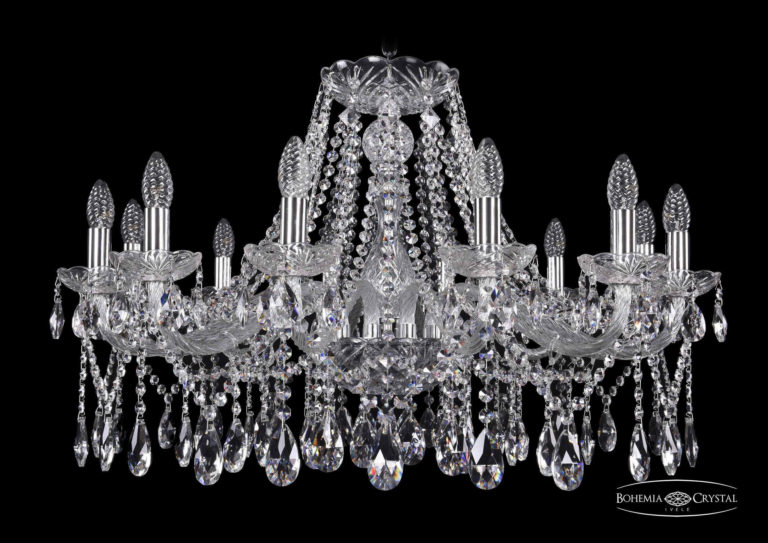 

Подвесная люстра Bohemia Ivele Crystal 1413/12/300/Ni