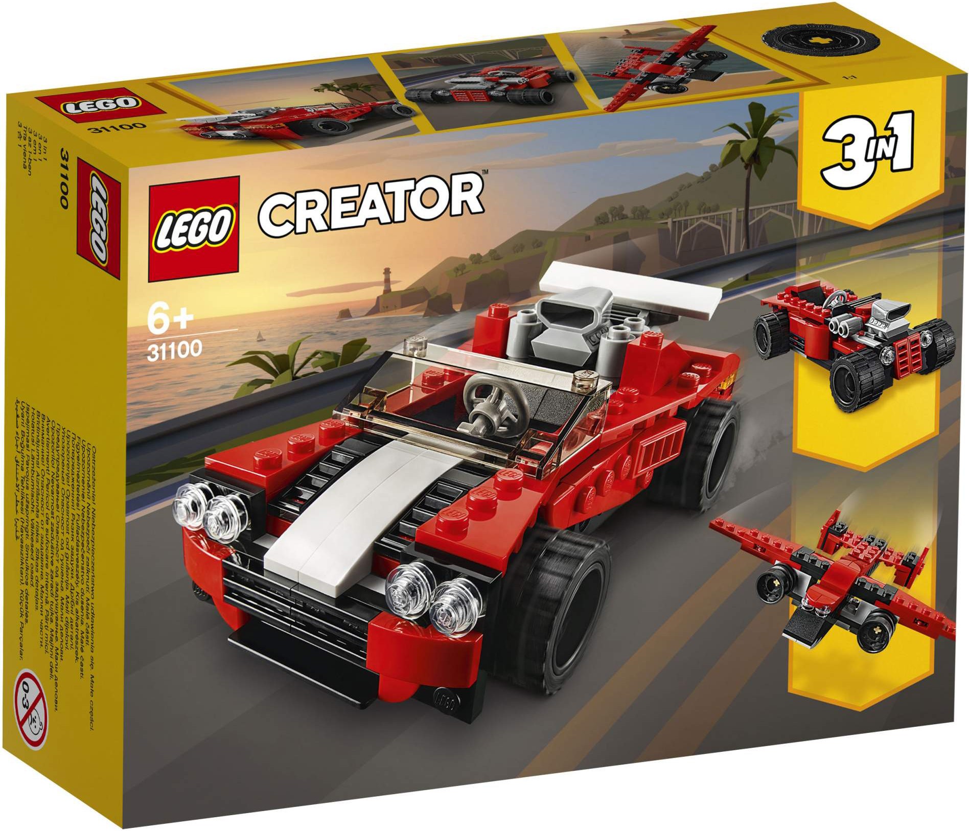 

Конструктор LEGO CREATOR Спортивный автомобиль [31100], Конструктор LEGO CREATOR Спортивный автомобиль 31100