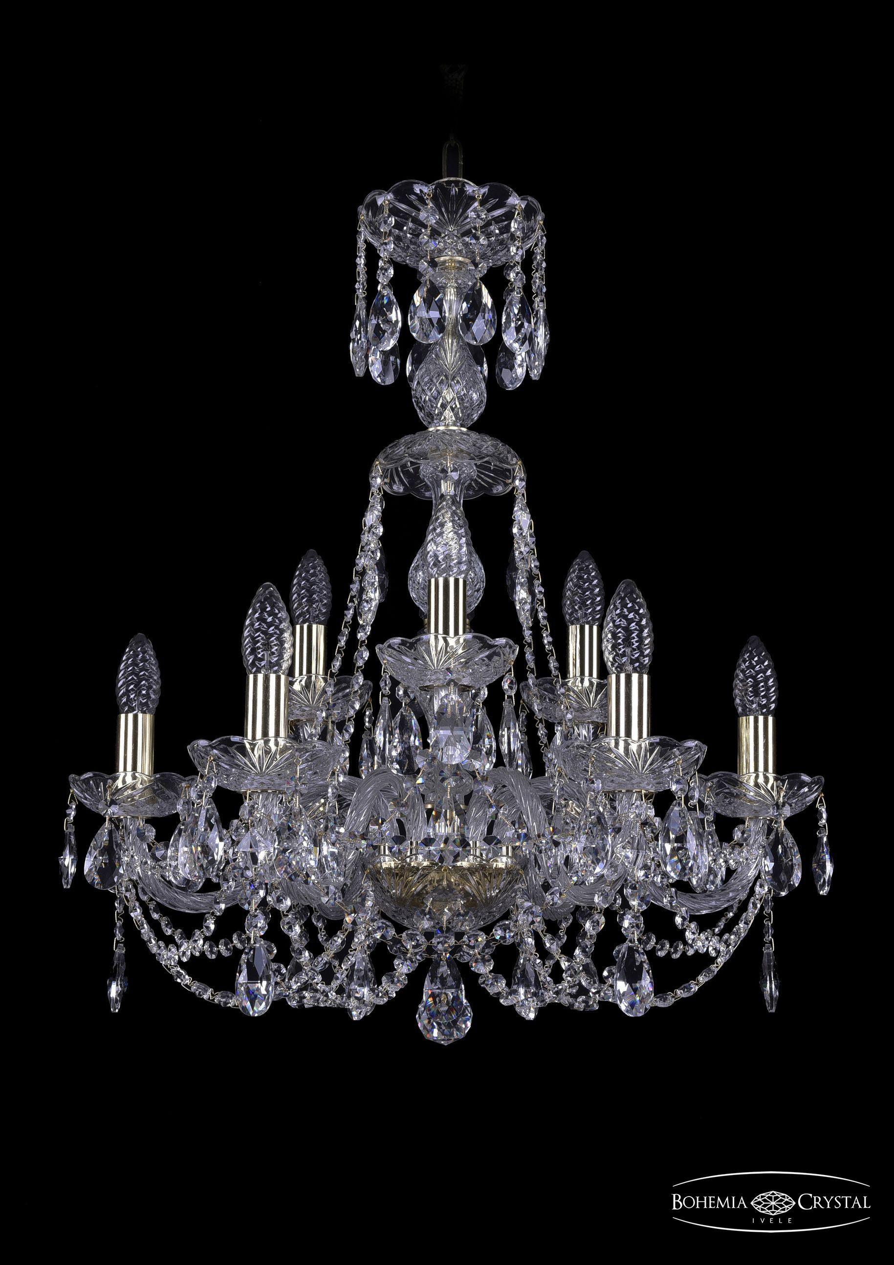 

Подвесная люстра Bohemia Ivele Crystal 1406/6+3/195/XL-64/G