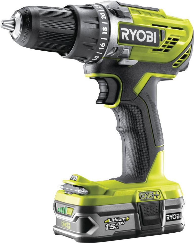 

Дрель-шуруповерт RYOBI ONE+ R18DD3-215S [5133003774], ONE+ R18DD3-215S