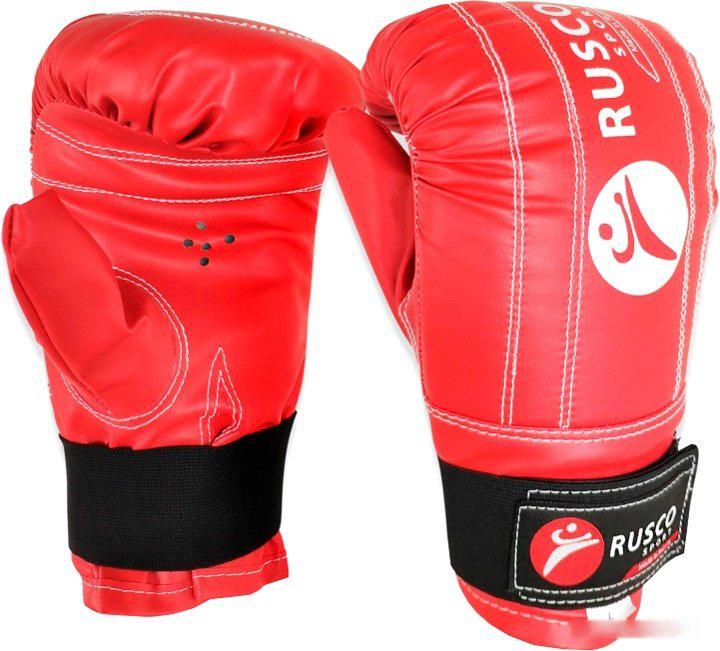 

Боксерские перчатки Rusco Sport снарядные к/з M красный, снарядные к/з M