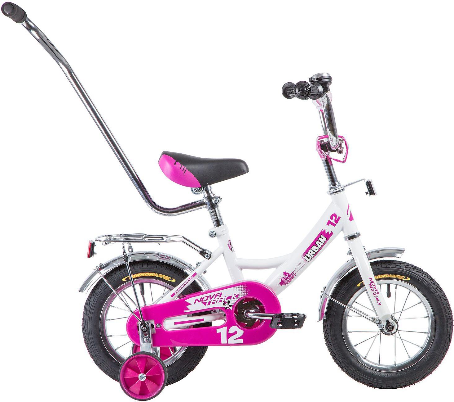 

Велосипед детский с ручкой Novatrack Urban 12'' 2019 белый [124URBAN.WT9], Urban 12 2019