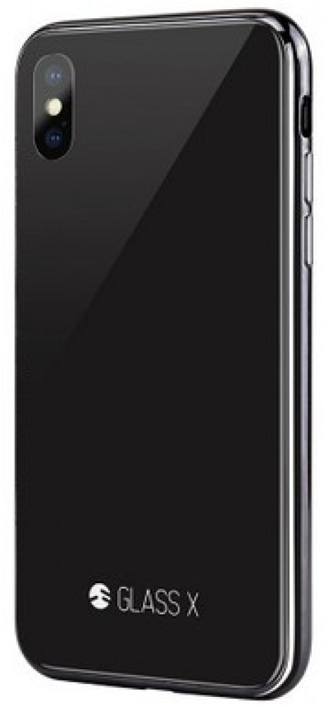

Чехол для телефона SwitchEasy Glass X iPhone XS/X черный [GS-103-44-166-11], Glass X iPhone XS/X