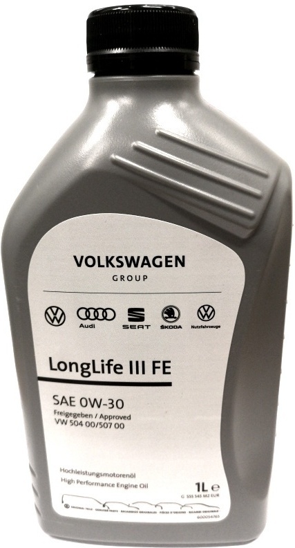 

Моторное масло VAG LongLife III FE SAE0W30 VW 50400/50700 1л (GS55545M2)