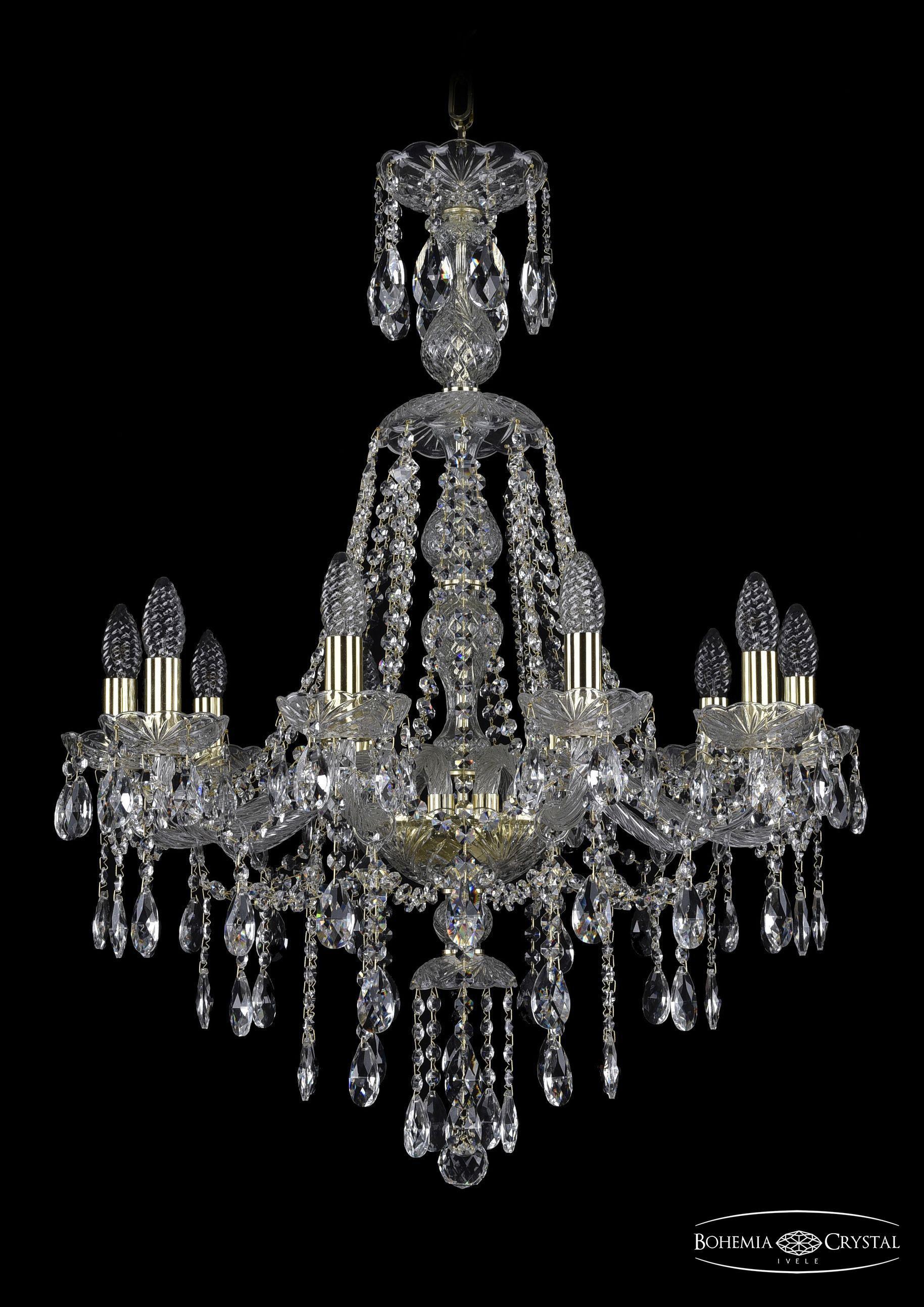 

Подвесная люстра Bohemia Ivele Crystal 1415/10/220/XL-86/G