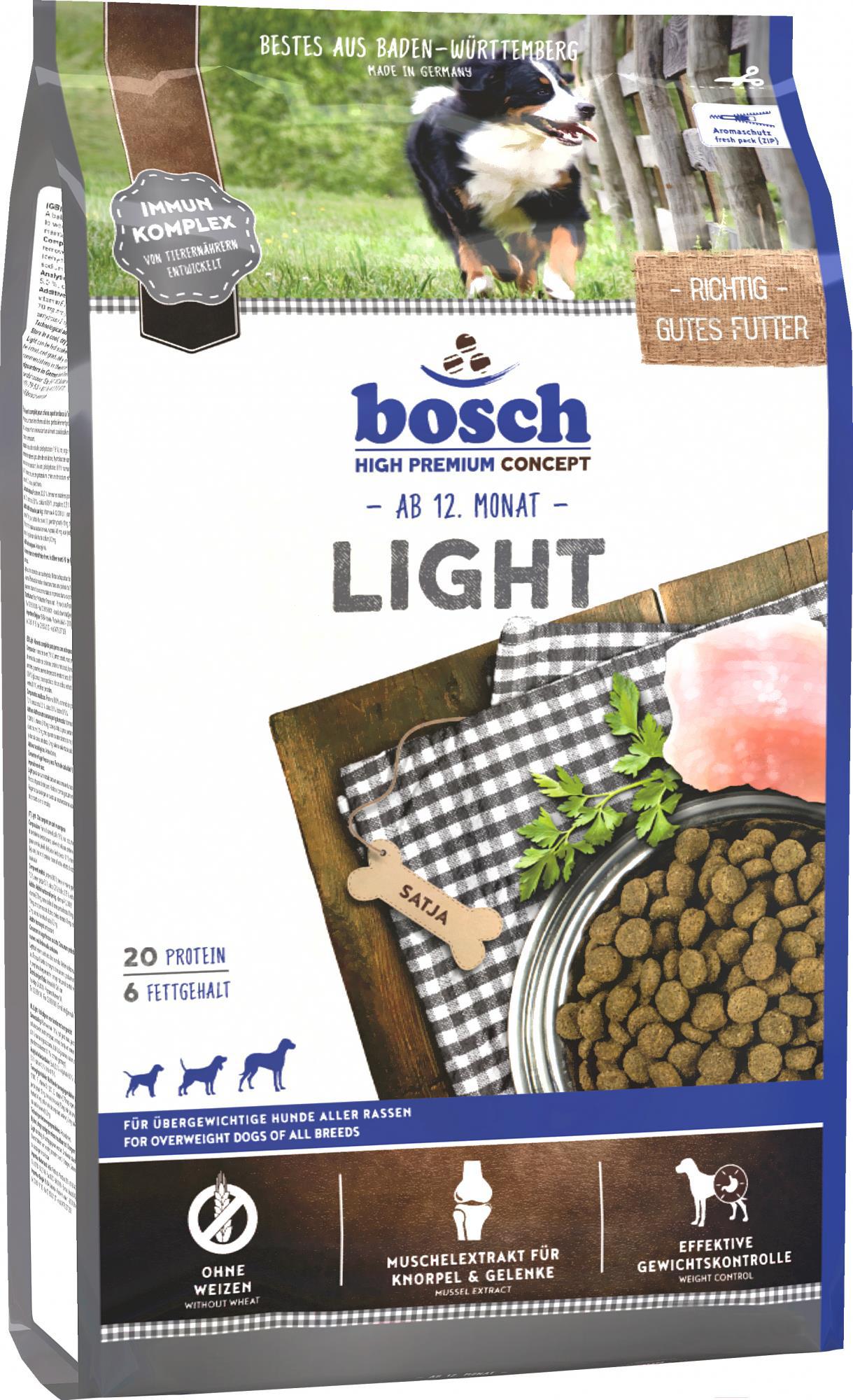 

Корм для собак Bosch Petfood Light 1кг, Light 1кг