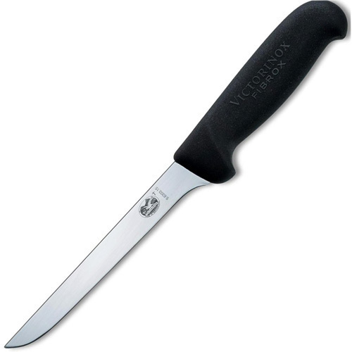 

Кухонный нож Victorinox Fibrox обвалочный для мяса 150мм черный [5.6303.15], Кухонный нож Victorinox Fibrox 5.6303.15