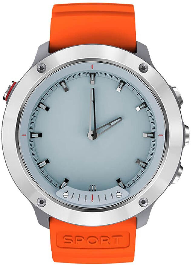 

Умные часы Geozon Hybrid Silver Black/gray strap [G-SM03SVR], Умные часы Geozon Hybrid Silver G-SM03SVR Black/gray strap