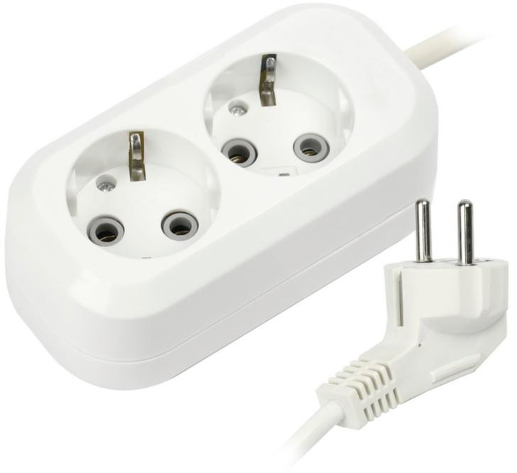 

Удлинитель SmartBuy 2 Sockets 2m [SBE-16-2-02-Z], 2 Sockets 2m