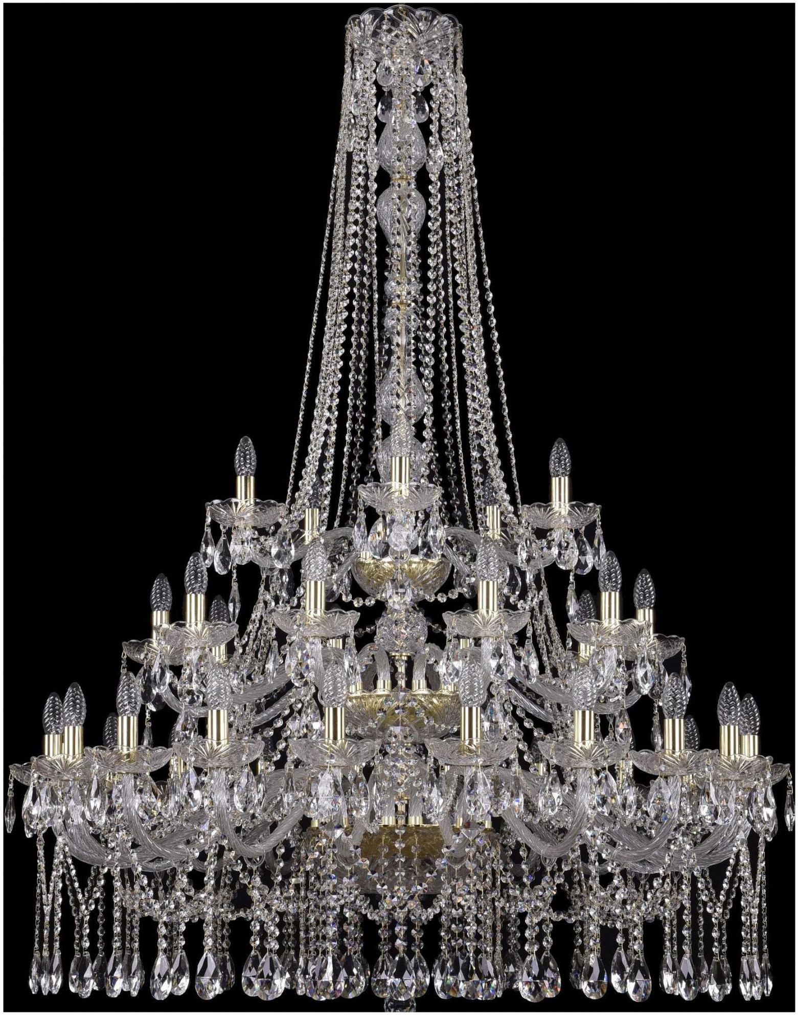 

Подвесная люстра Bohemia Ivele Crystal 1413/20+10+5/400/h-158/3d/G