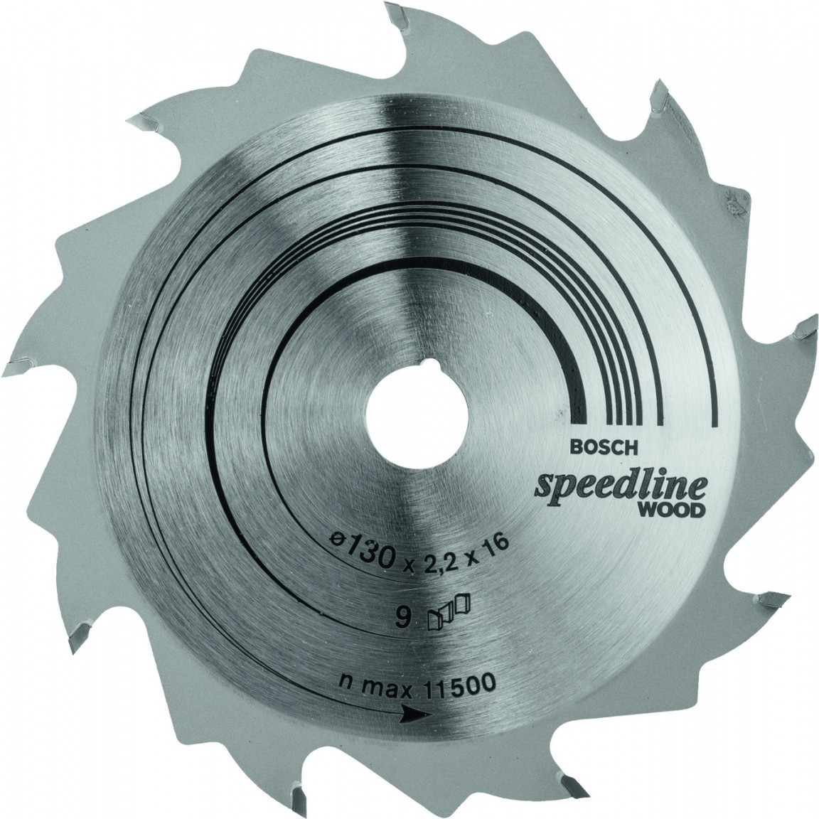 

Диск пильный Bosch 2.608.640.774, Диск пильный Bosch 130-16 Speedline Wood 9зуб. 2.608.640.774