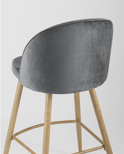 

Барный стул Stool Group Лион велюр серый [BC-99004A HLR-21 DUAL], Лион велюр