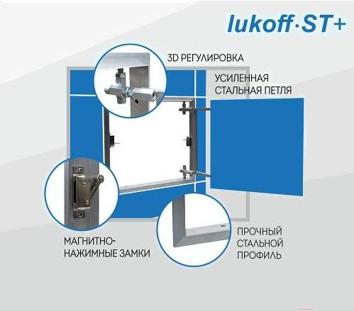 

Люк под плитку Lukoff ST Plus 60x70