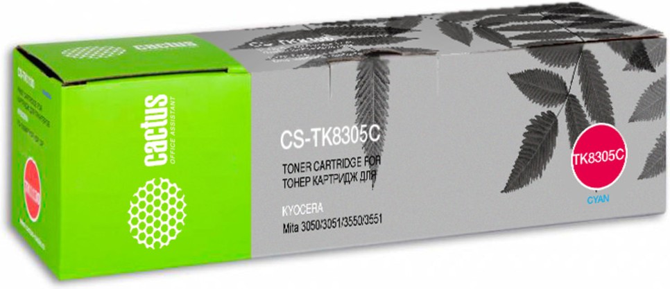 

Картридж для принтера и МФУ CACTUS CS-TK8305C, Картридж Cactus CS-TK8305C
