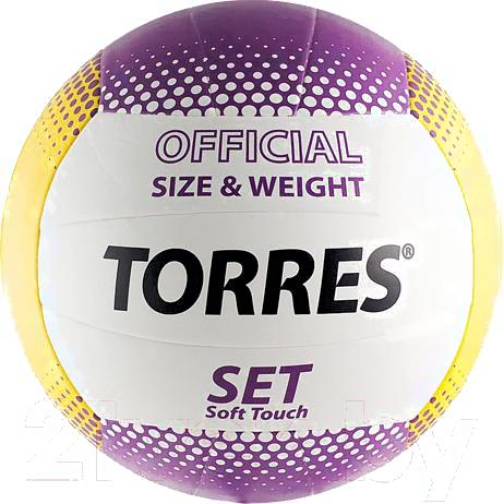

Мяч волейбольный Torres Set V30045 (White-Yellow-Purple), Set V30045