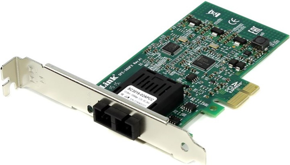 

Коммутатор D-Link Сетевой адаптер 100Base-FX с оптическим SC-разъемом для шины PCI Express OK [DFE-560FX/A1A], Сетевой адаптер D-Link DFE-560FX/A1A