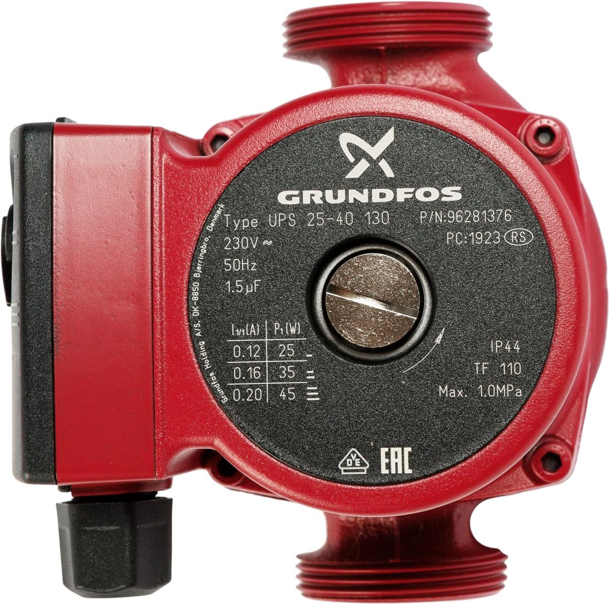 

Циркуляционный насос Grundfos UPS 25-40 130 (96281376), UPS 25-40 130