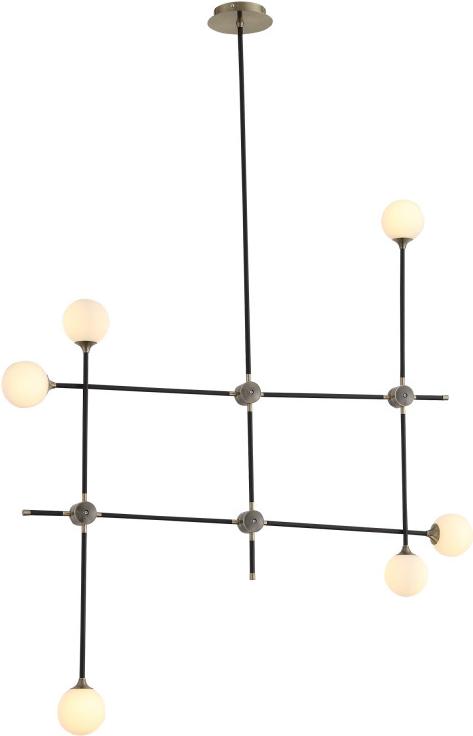 

ST-Luce SL429.403.06 Светильник подвесной ST-Luce Черный, Золото/Белый G9 6*40W, Люстра на штанге ST-Luce SL429.403.06 Светильник подвесной ST-Luce Черный, Золото/Белый G9 6*40W