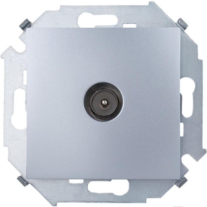 

Розетка Simon 1591475-033 алюминий