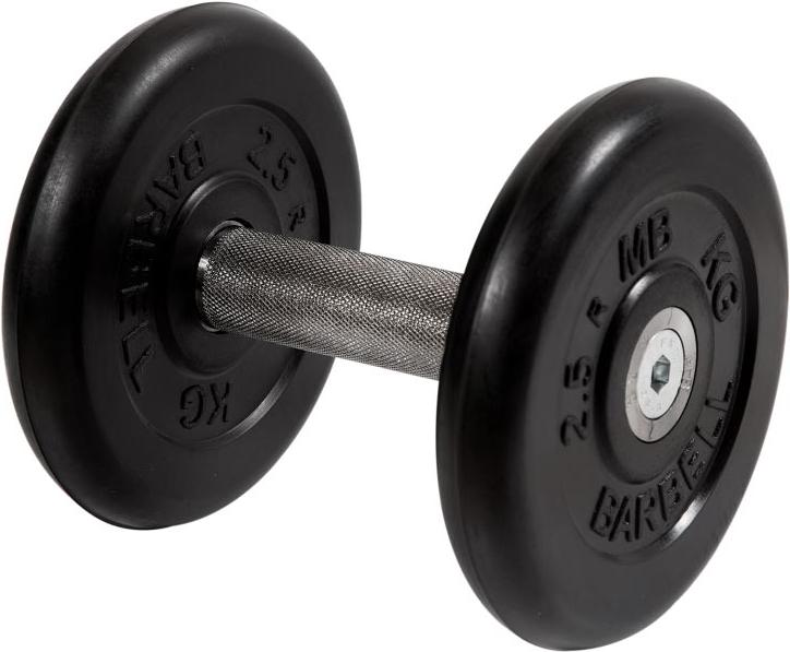 

Гантель MB Barbell с вращающейся хромированной ручкой 6 кг черный [MB-FdbM-B6], с вращающающейся хромированной ручкой 6 кг