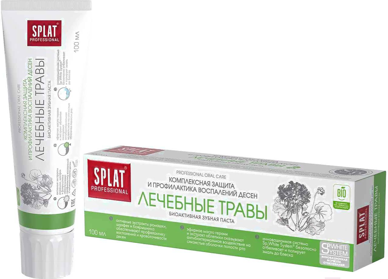 

Зубная паста Splat Professional Лечебные травы (100мл), Зубная паста Splat Professional Лечебные травы 100мл