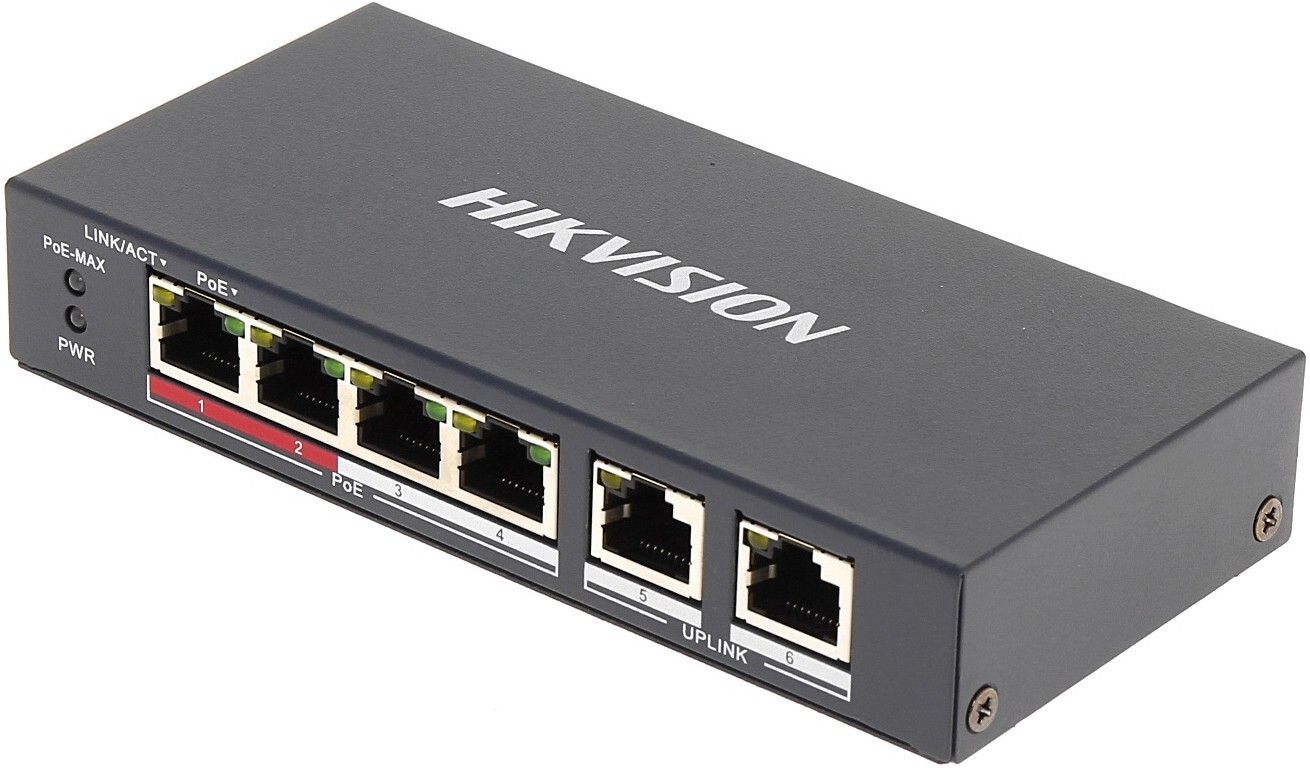 

Коммутатор Hikvision DS-3E0106P-E/M