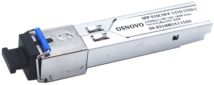 

Оптический SFP-модуль Osnovo SFP-S1SC18-F-1310-1550-I